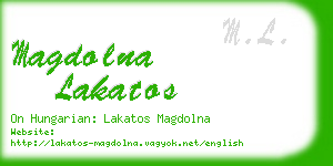 magdolna lakatos business card